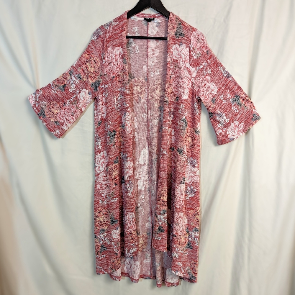 Torrid Floral Duster Cardigan